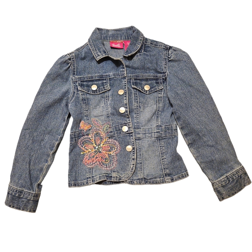 Girls 5T Barbie Denim Jacket